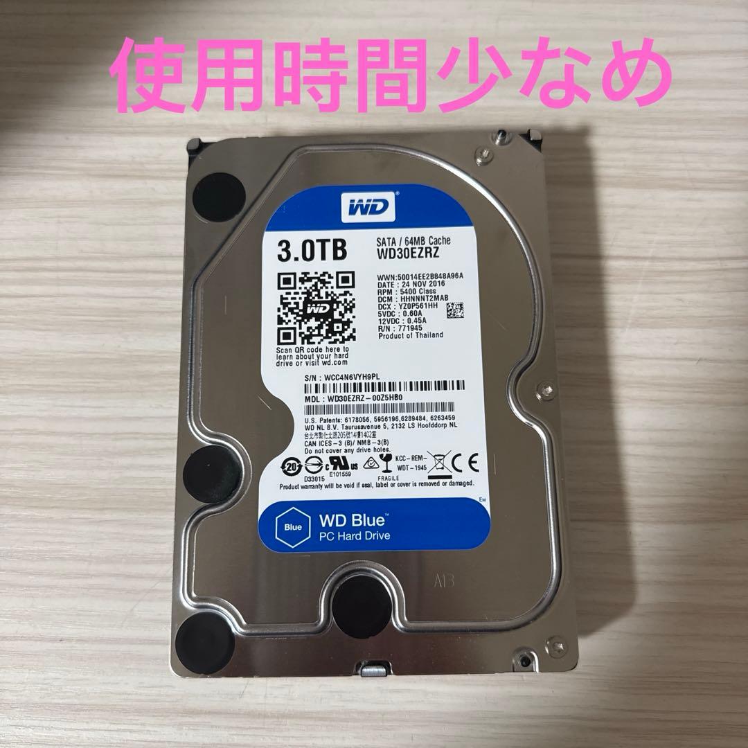 WD 3TB 3.5インチHDD WD30EZRZ