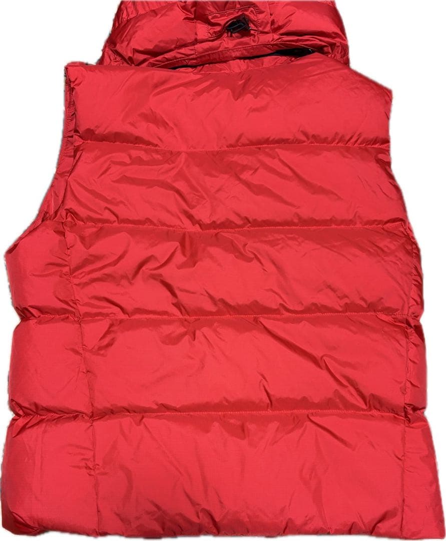 【美品】ラルフローレン ビッグポニーダウンベスト USAパッチ付 フード着脱可