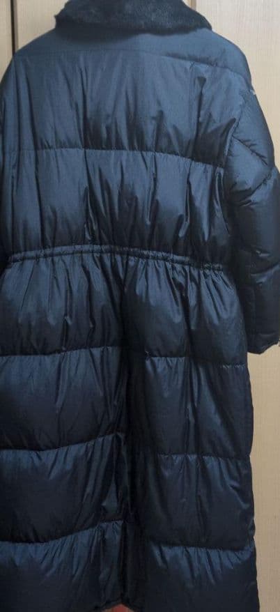 サザエ３です！！美品 23区 ダウンコート ファー フェザー 黒 38