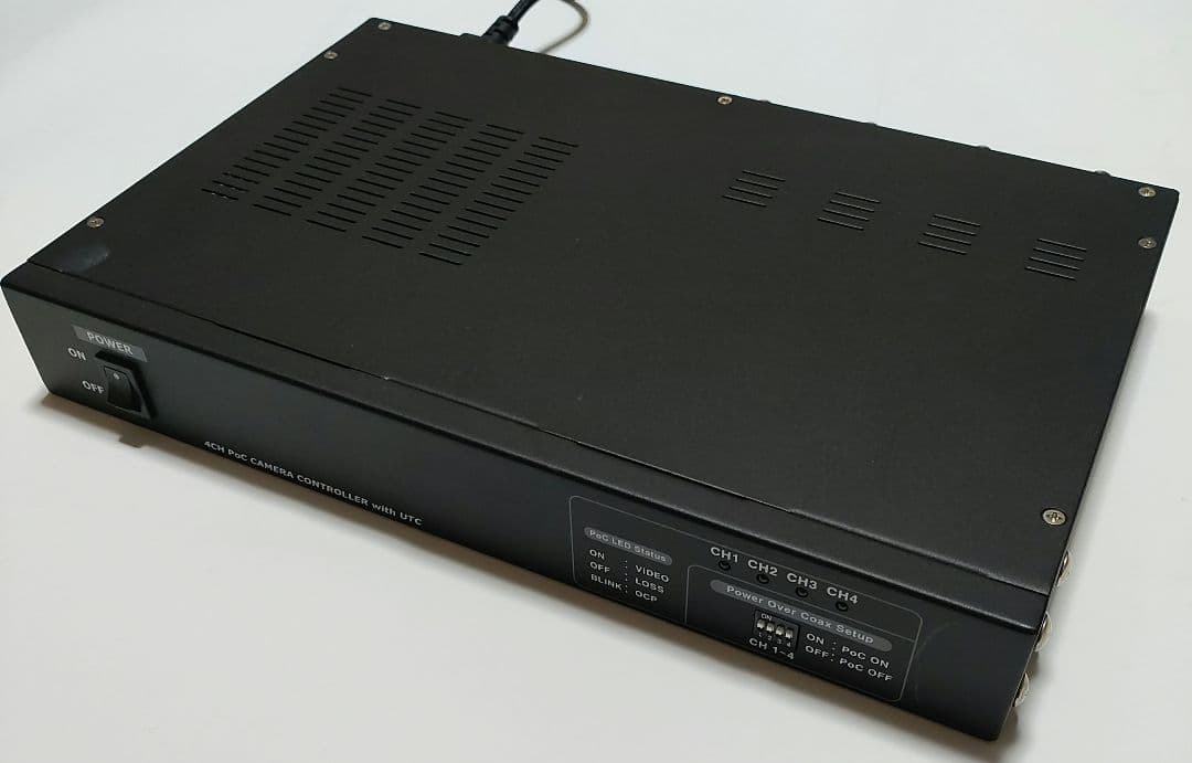 PoC AHD 4ch ワンケーブルシステム（受信機）