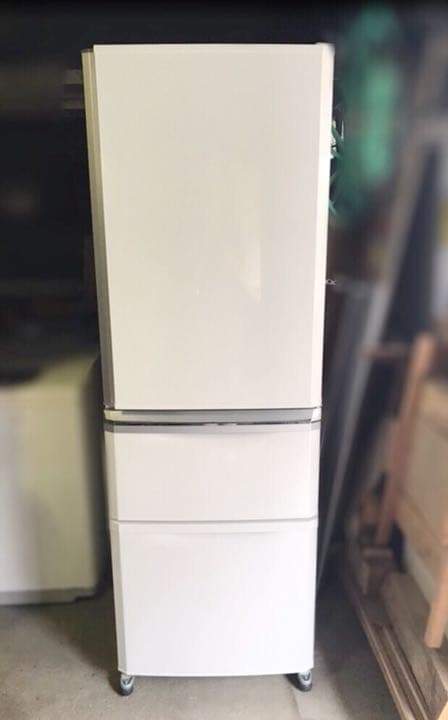 ☆PP☆三菱ノンフロン冷凍冷蔵庫 MR-C37A-W