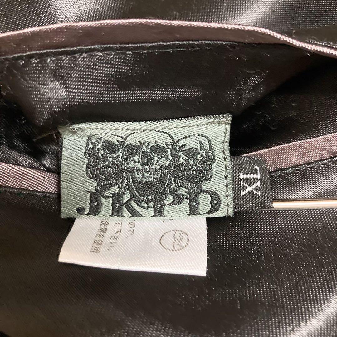 ☆リバーシブル☆JKPD☆スカジャン☆刺繍☆スカル☆ビックロゴ☆XL