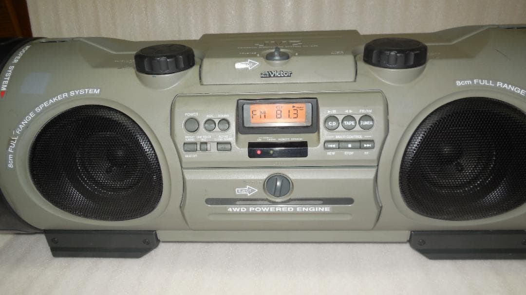 victor 大型CDラジカセドラムカン　RV-X70　 動作確認済み（完動品）