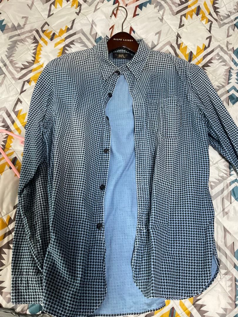 RRL ワークシャツ　INDIGO インディゴ染　size:M