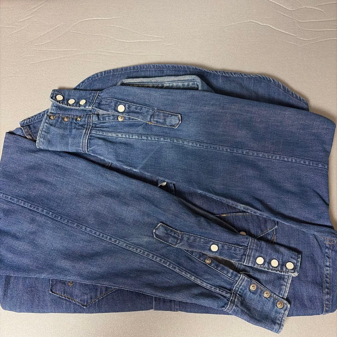 60s ビンテージ ラングラー デニムシャツ 27MW Wrangler