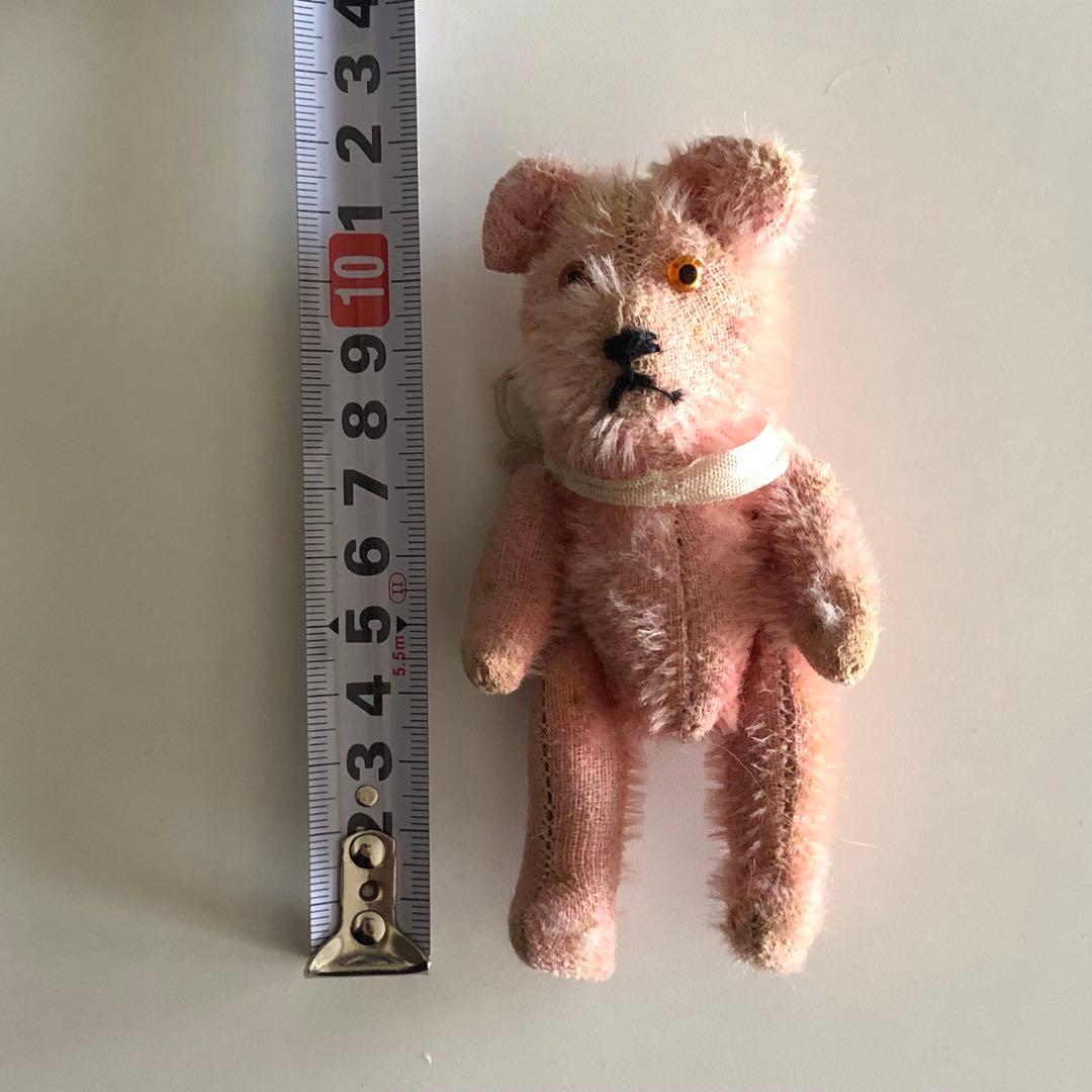 専用　ヴィンテージ ピンク テディベア 約15cm