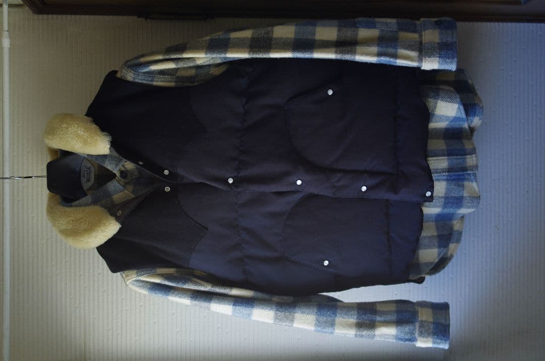 ウールリッチ　ネルシャツ　ダウンベストセット