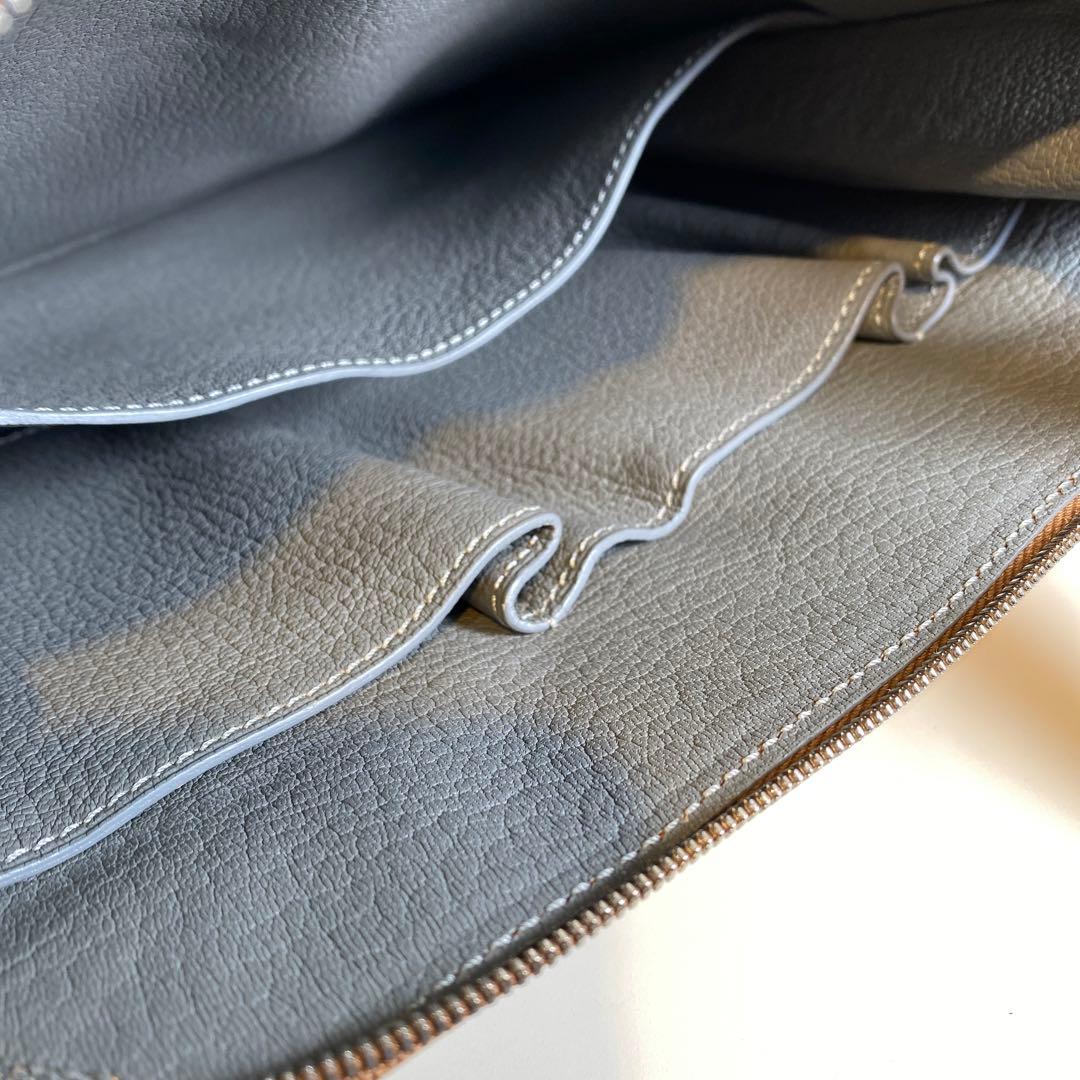 【未使用】カミーユフォルネ　紳士用　レザーショルダーバッグ　キャメル　定価50万