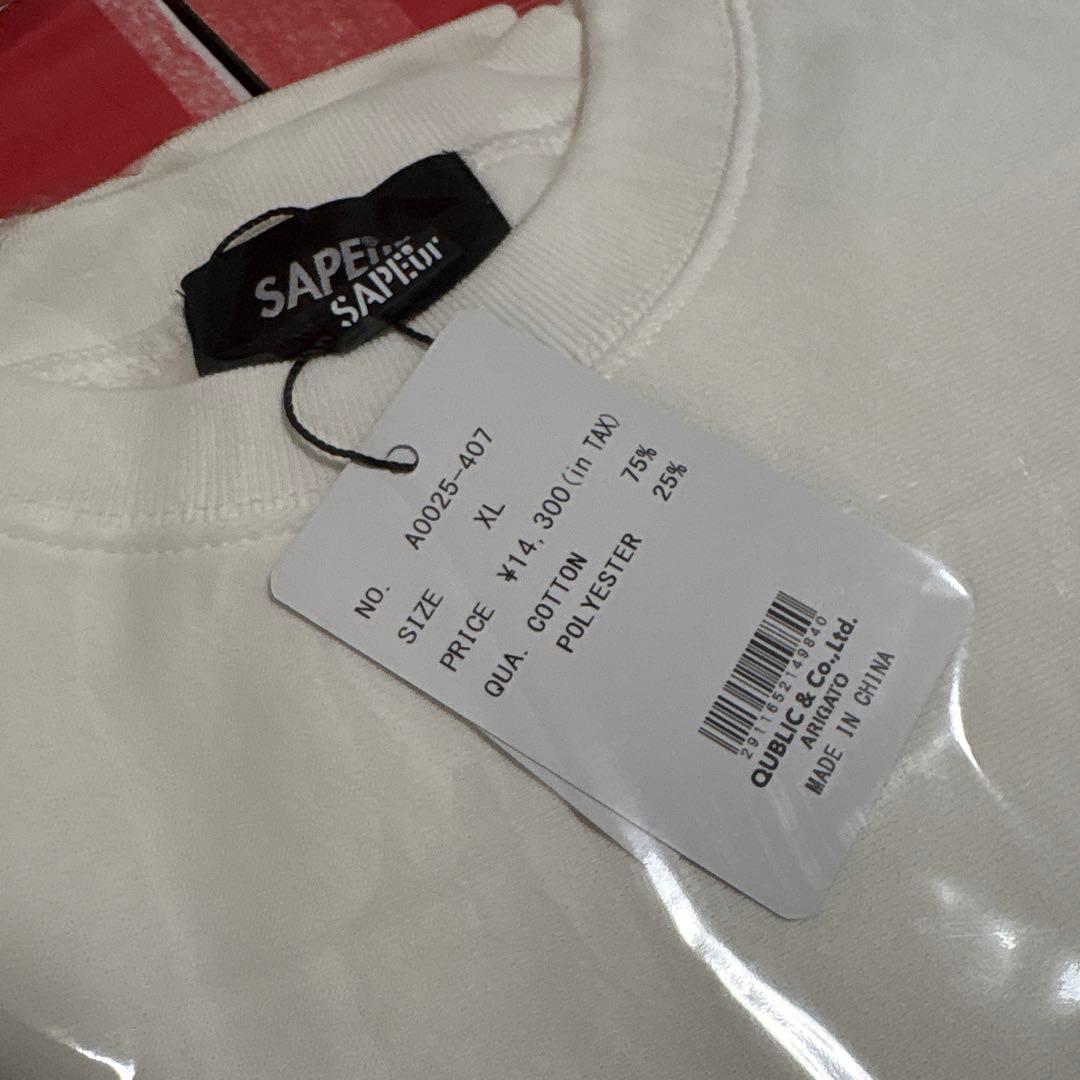 SAPEur 千鳥格子ロゴ スウェット&ソックス XL サプール トレーナー