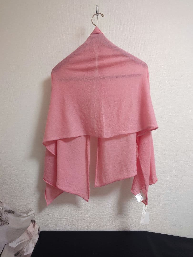 n100　エヌワンハンドレッド　カシミヤ　ストール　ピンク系