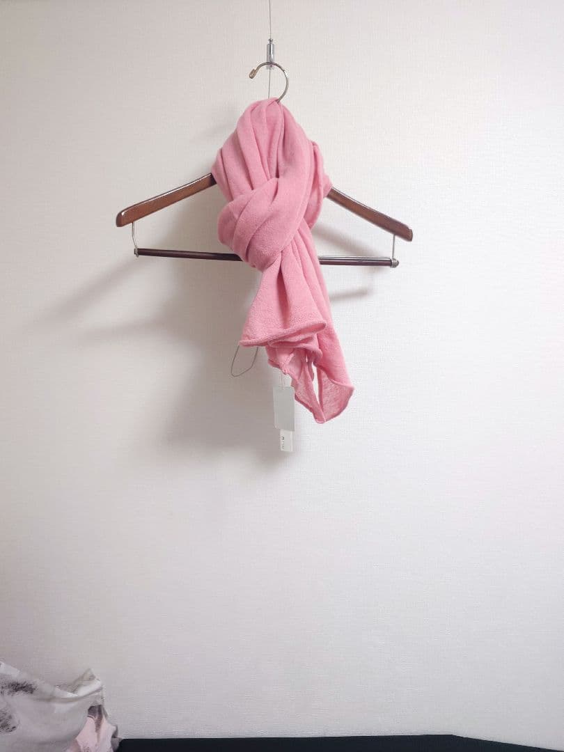 n100　エヌワンハンドレッド　カシミヤ　ストール　ピンク系