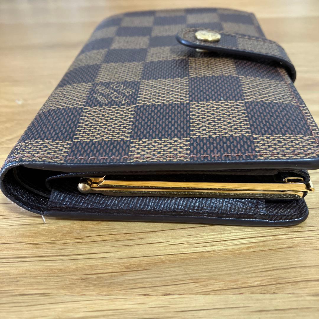 ルイ・ヴィトン　ダミエ　サイフ　二つ折り がま口財布