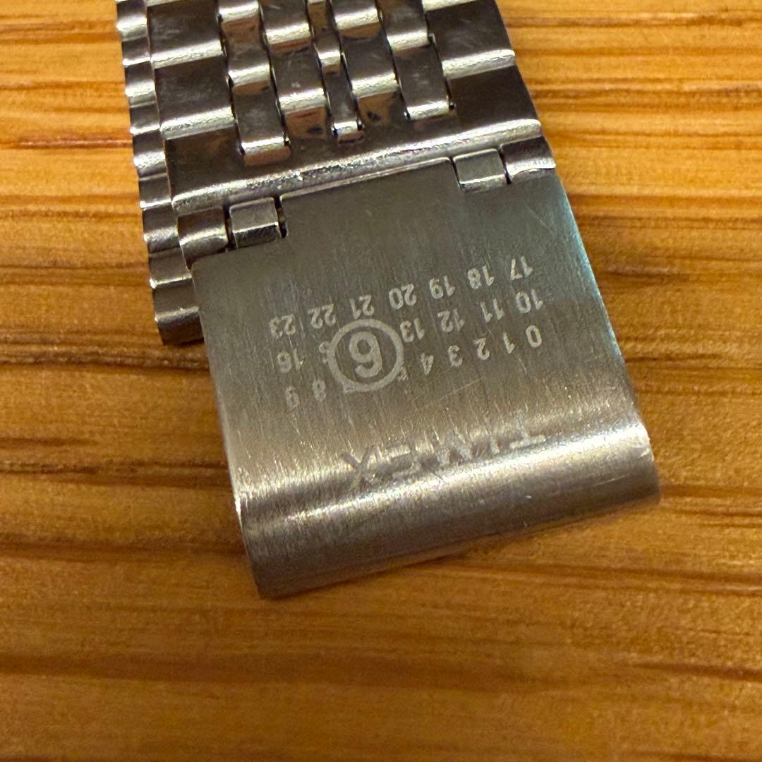 MM6メゾンマルジェラ×TIMEX腕時計 シルバー タイメックス