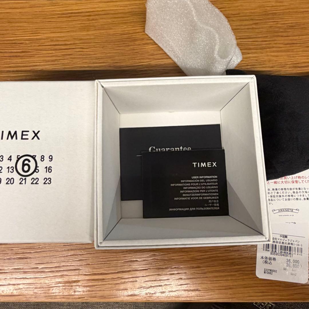 MM6メゾンマルジェラ×TIMEX腕時計 シルバー タイメックス