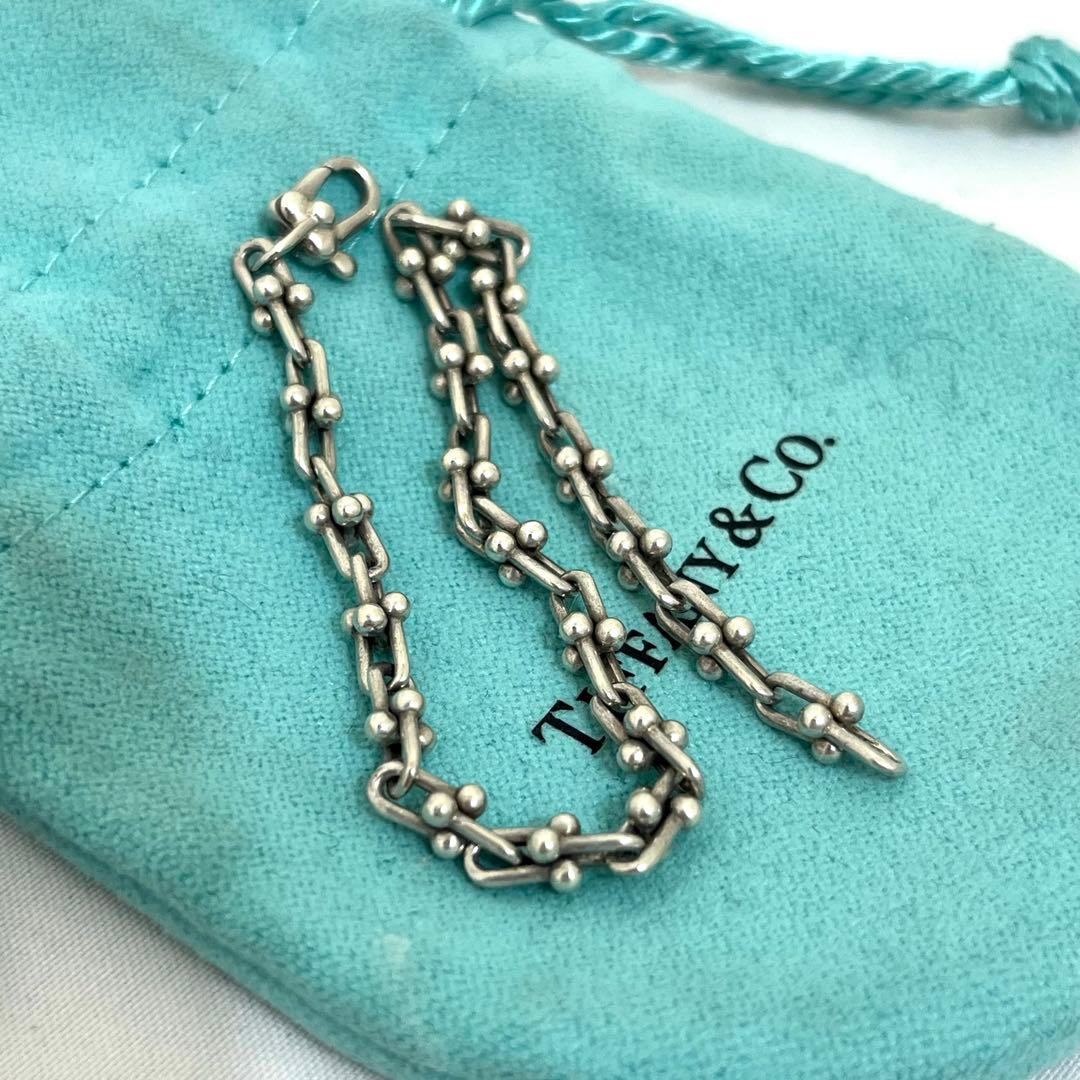 美品 Tiffany ティファニー ハードウェア マイクロ ブレスレット