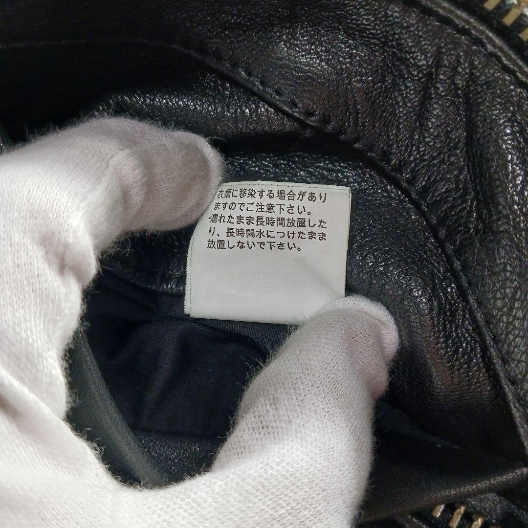 ジャックローズ　シングルライダース　5サイズ　ブラック　羊革