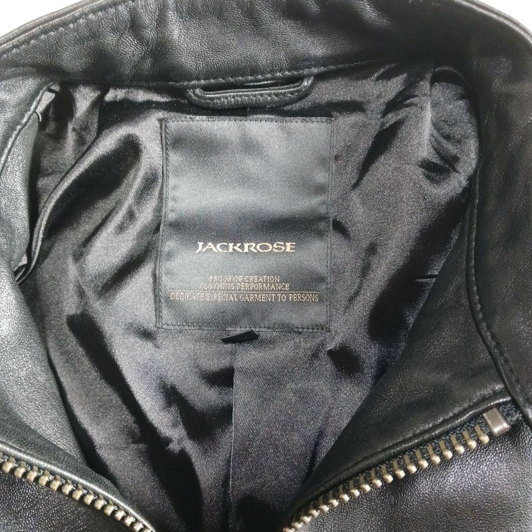 ジャックローズ　シングルライダース　5サイズ　ブラック　羊革