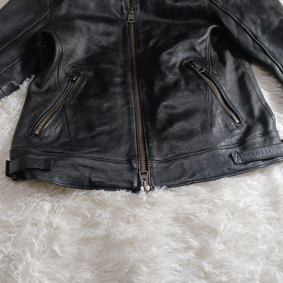 ジャックローズ　シングルライダース　5サイズ　ブラック　羊革