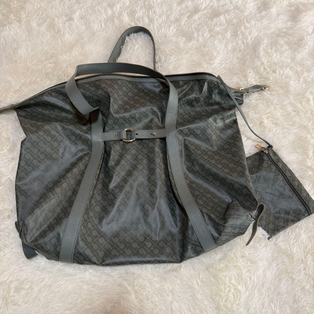 ゲラルディーニ レザーボストンバッグ　ソフティ ポーチ付き 美品