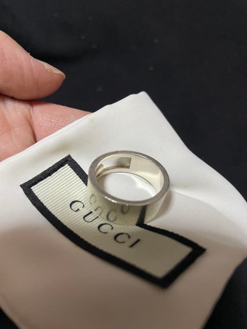 【最終価格】GUCCI グッチ ブランデッドG リング 21号シルバー925