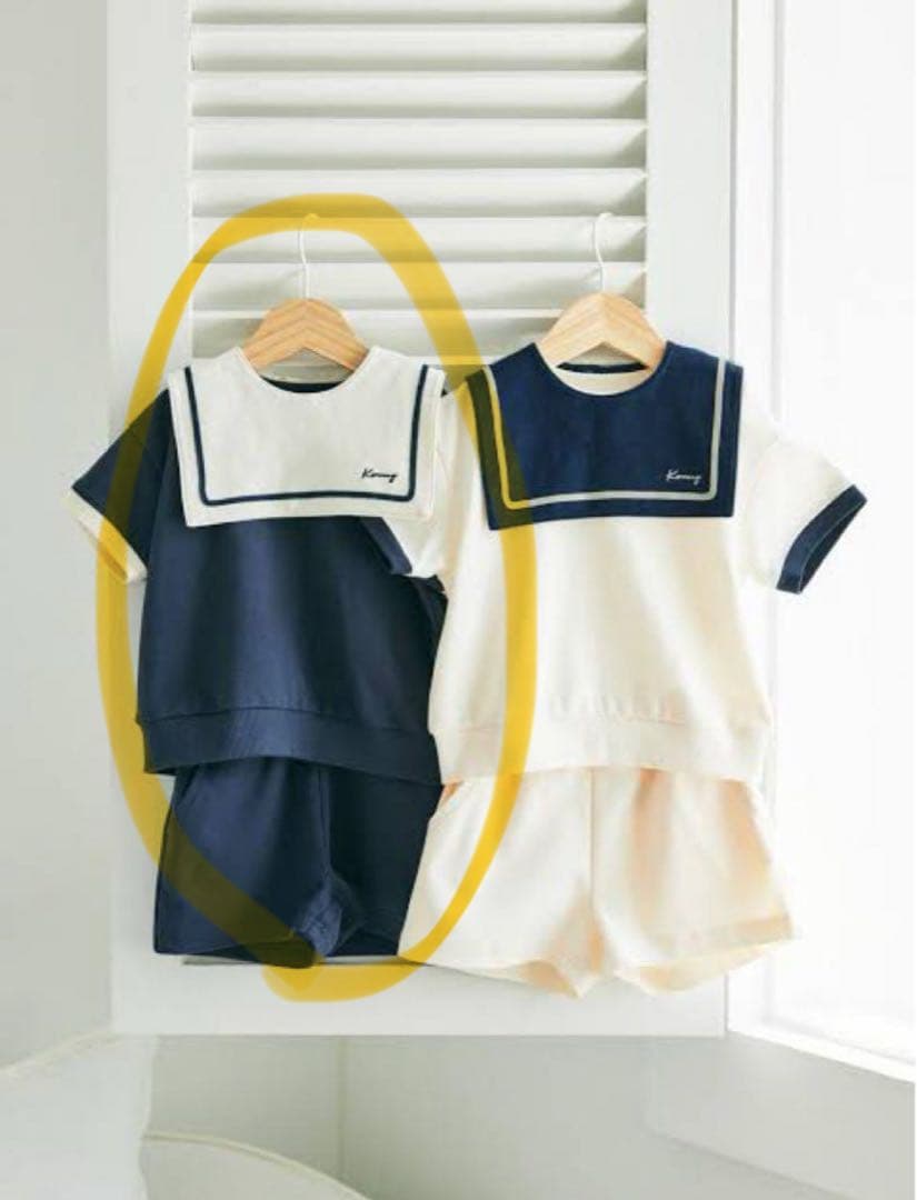 新品未使用　コニー　マリンスタイ&サマーピケシャツセットアップ　80