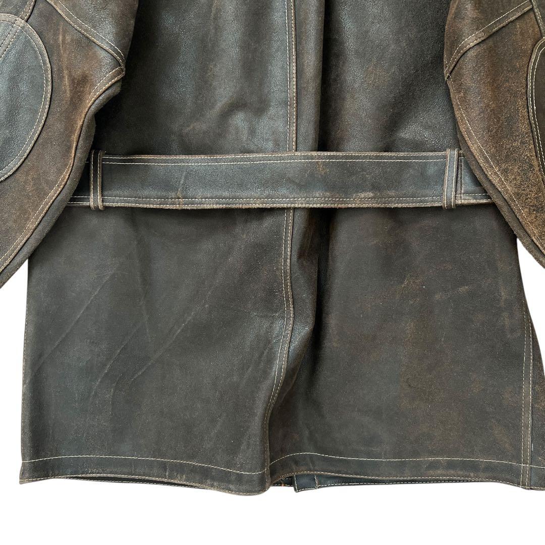 KADOYA　K'S LEATHER 　ゴートスキン レザージャケット 　ロング