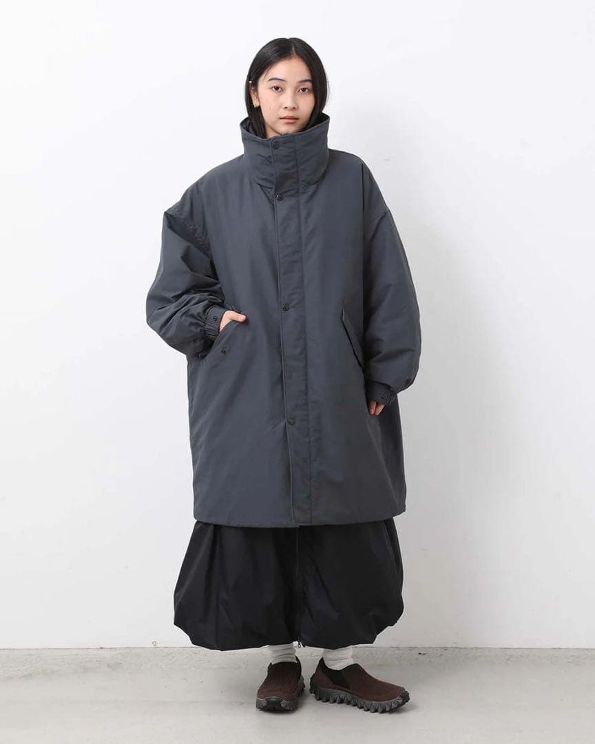 Double Peak Field Down Coat パープルレーベル