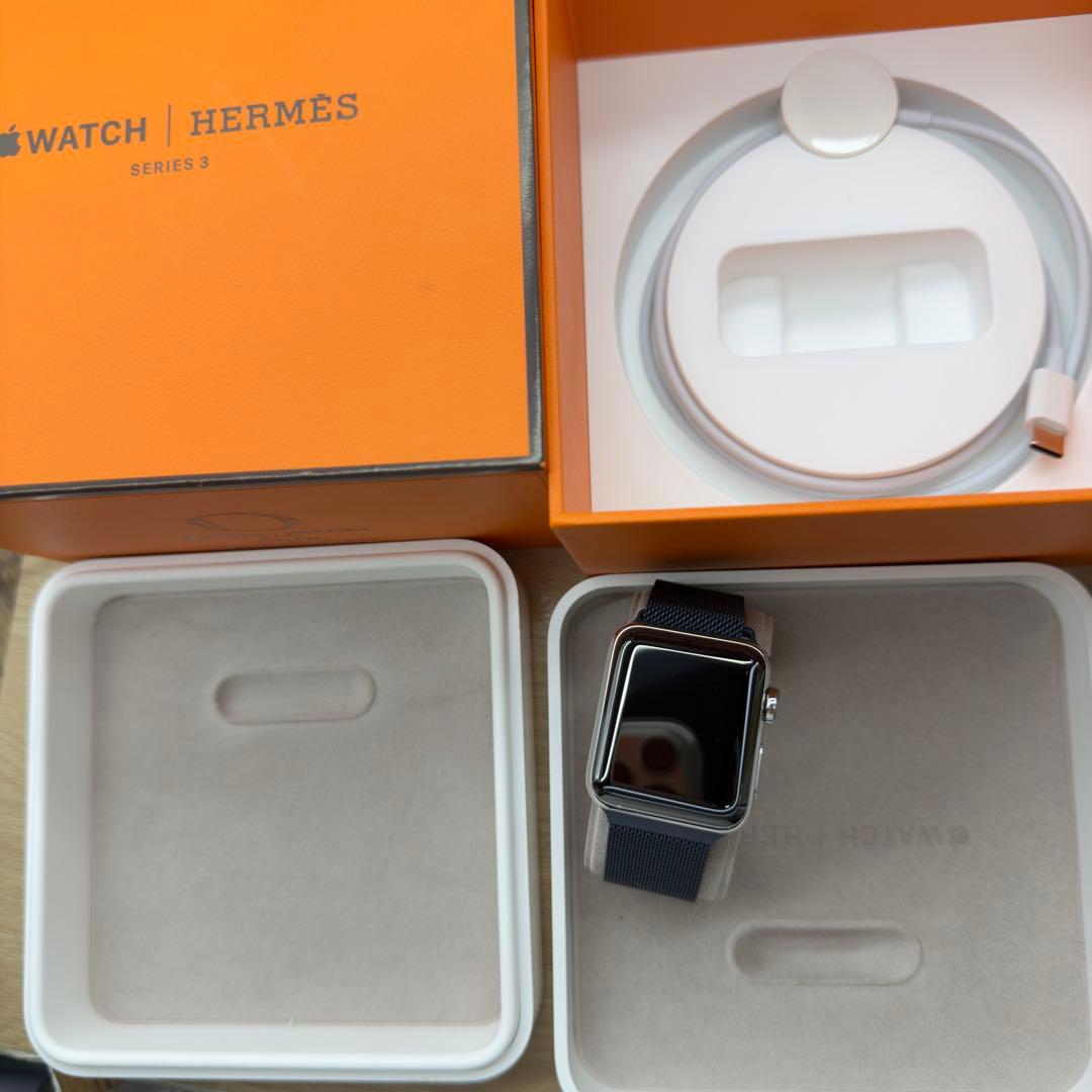 3024 美品　Apple Watch エルメス　シリーズ3 シルバーステンレス