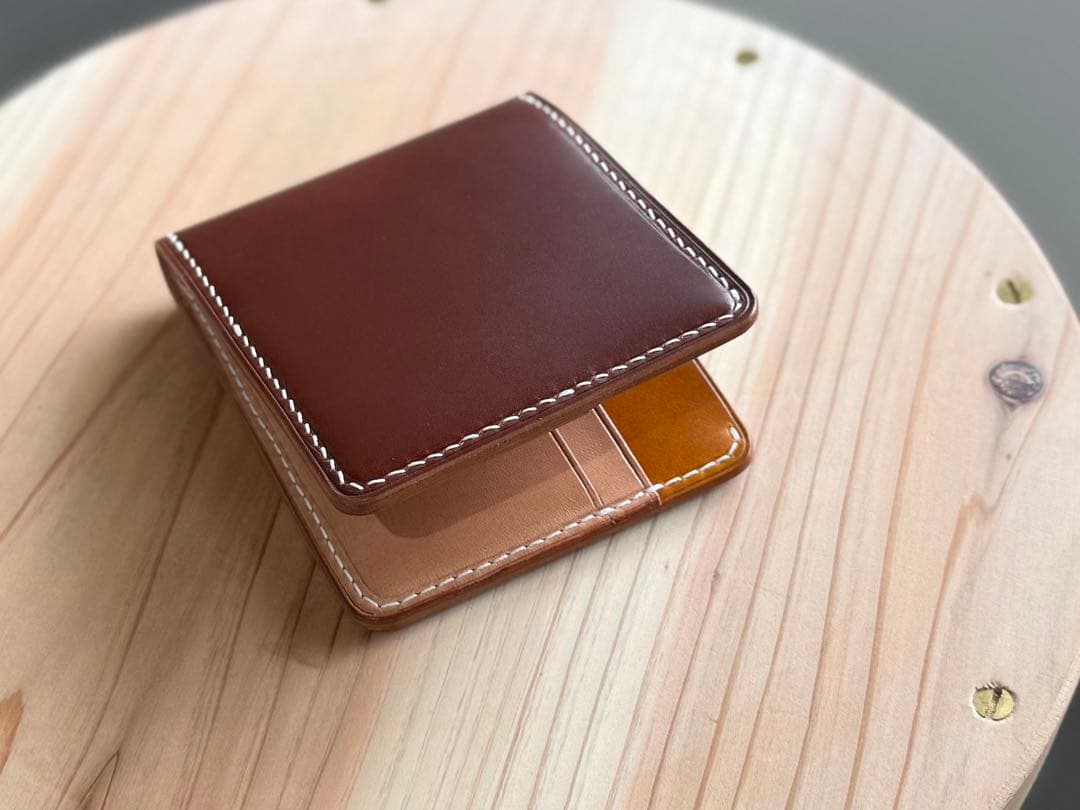 新喜皮革オイルコードバン　マネークリップ