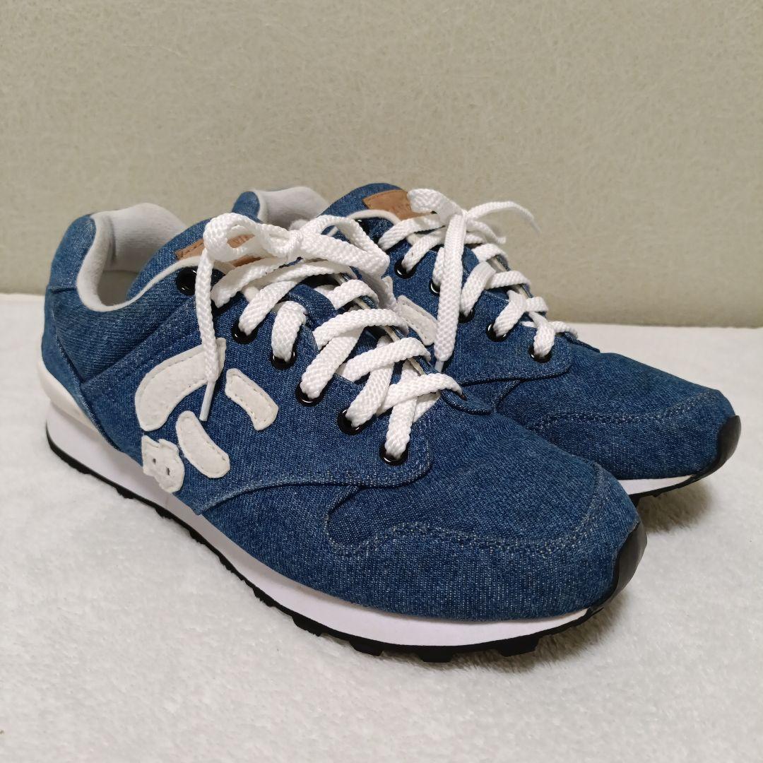 via SANGACIO にゅ～ず jeans スニーカー　にゅデニムスニーカー