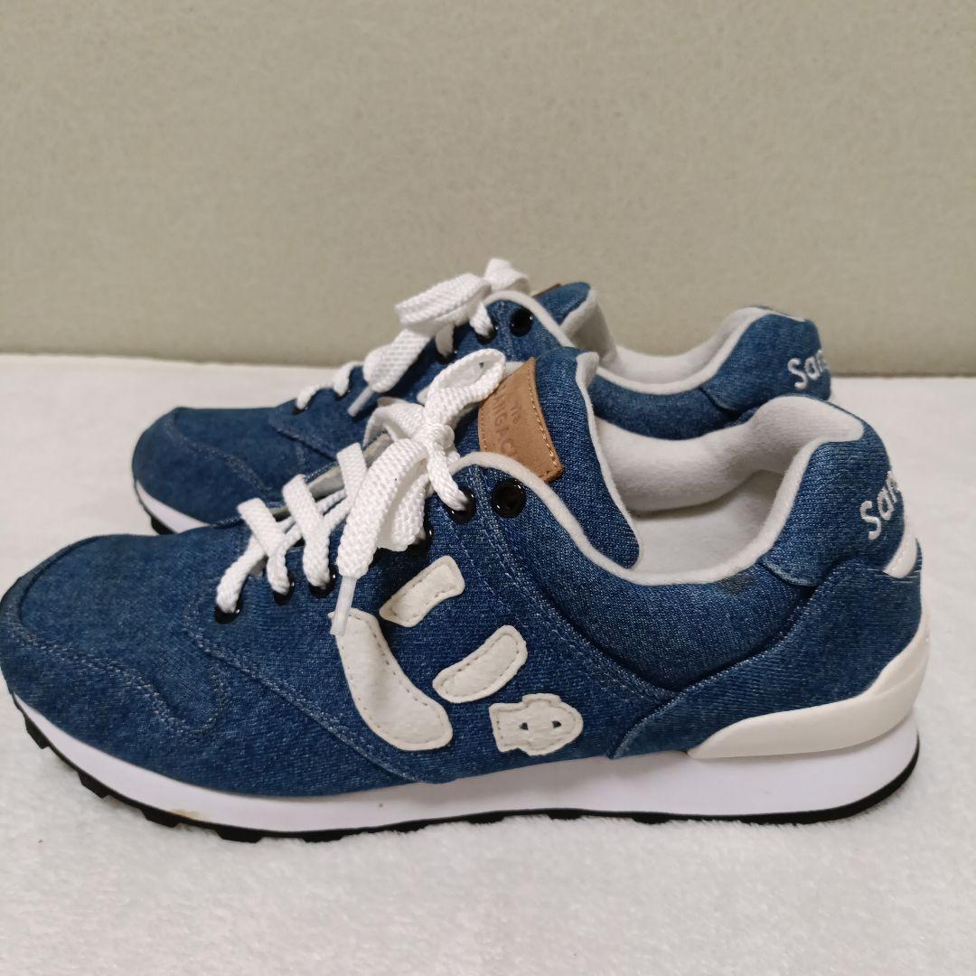 via SANGACIO にゅ～ず jeans スニーカー　にゅデニムスニーカー