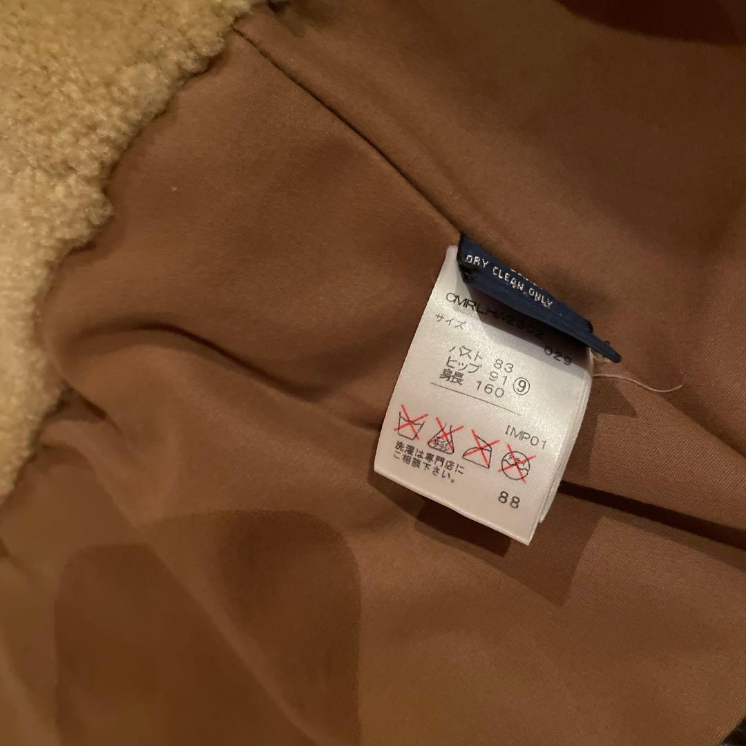 Ralph Lauren ラルフローレン　レザー　カーコート　ムートンコート