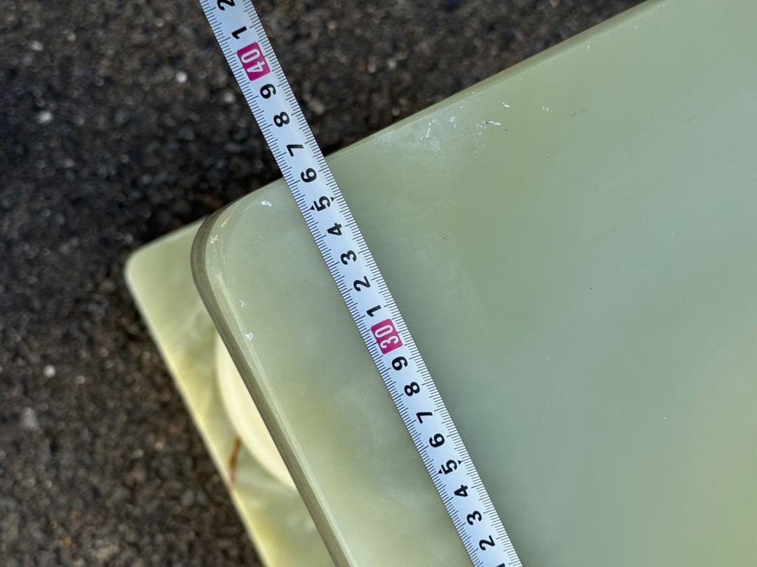 ②高73cm♪ 天然石 大理石 グリーンオニキス 飾り台 オブジェ