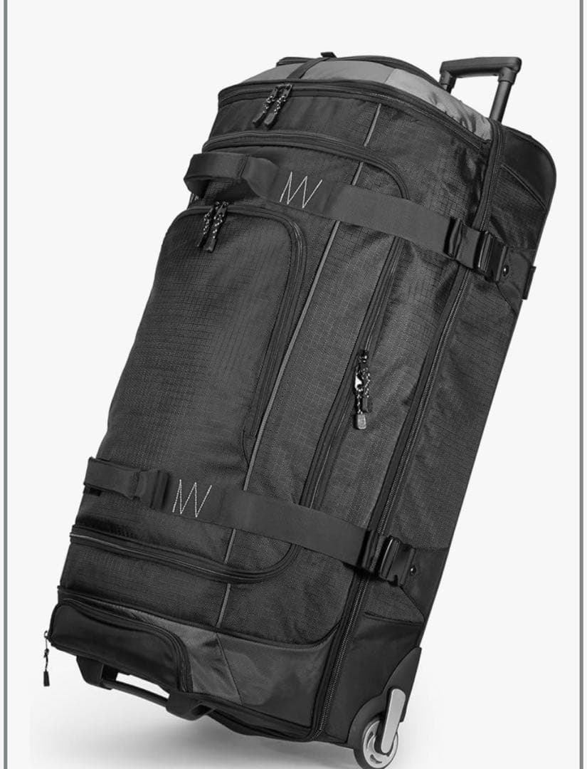 最終値下新品アマゾンベーシックハンドルとキャスター付ボストンバッグダッフルバッグ