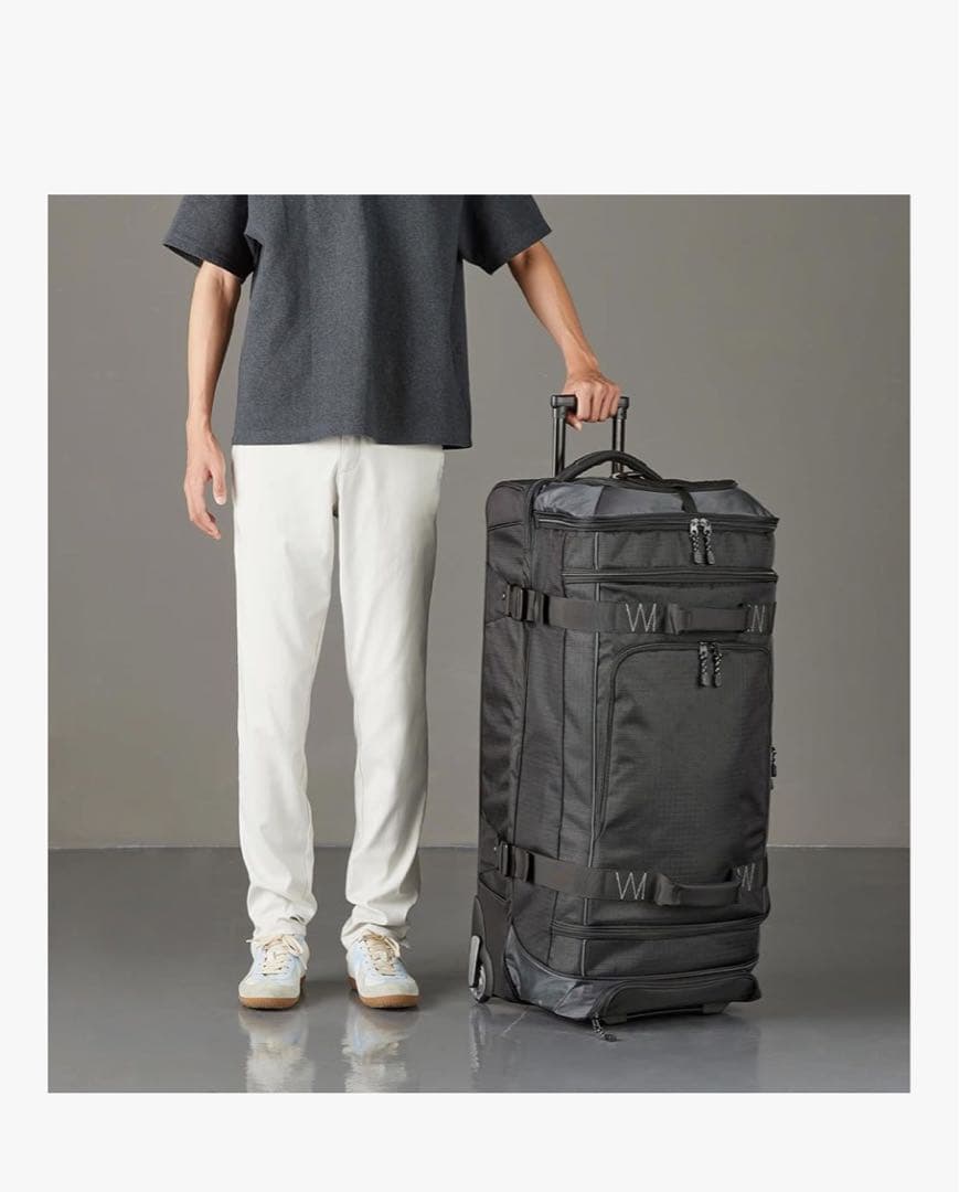 最終値下新品アマゾンベーシックハンドルとキャスター付ボストンバッグダッフルバッグ