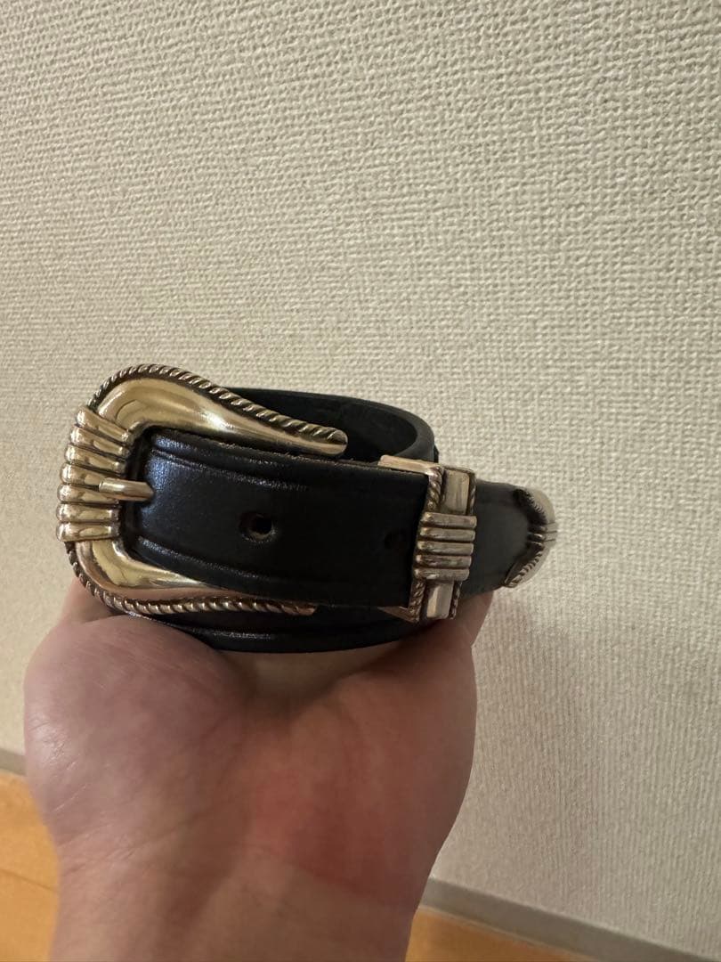 TORY レザー ベルト Silver Bits and Buckle