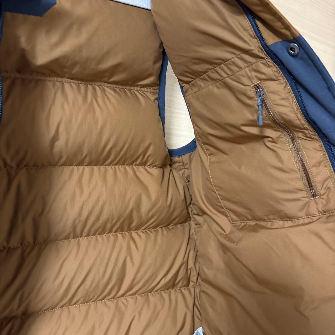 patagonia ダウンベスト ブラウン/ネイビー