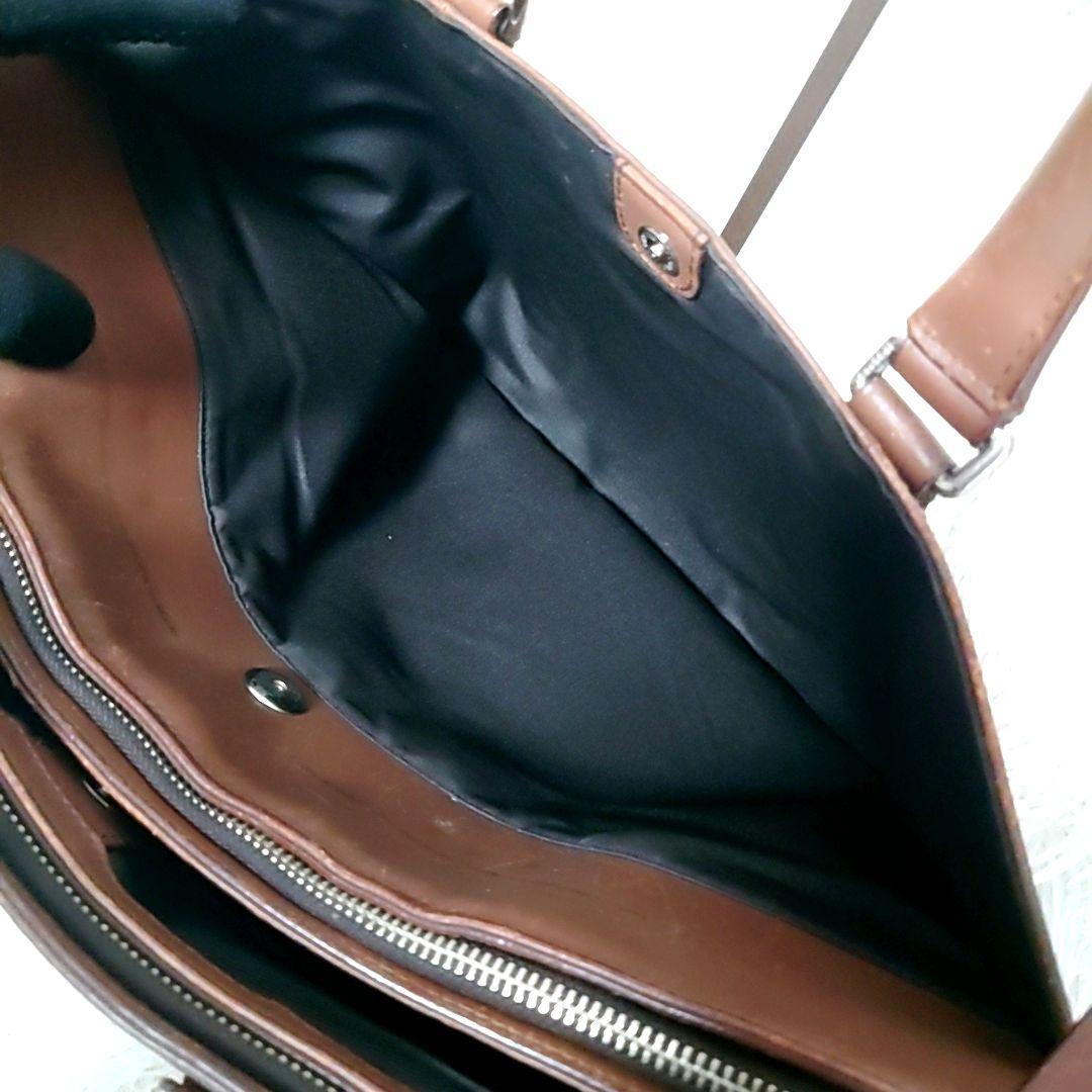 COACH ✨️ オールレザー ビジネスバッグ 2way 3層 ブラウン