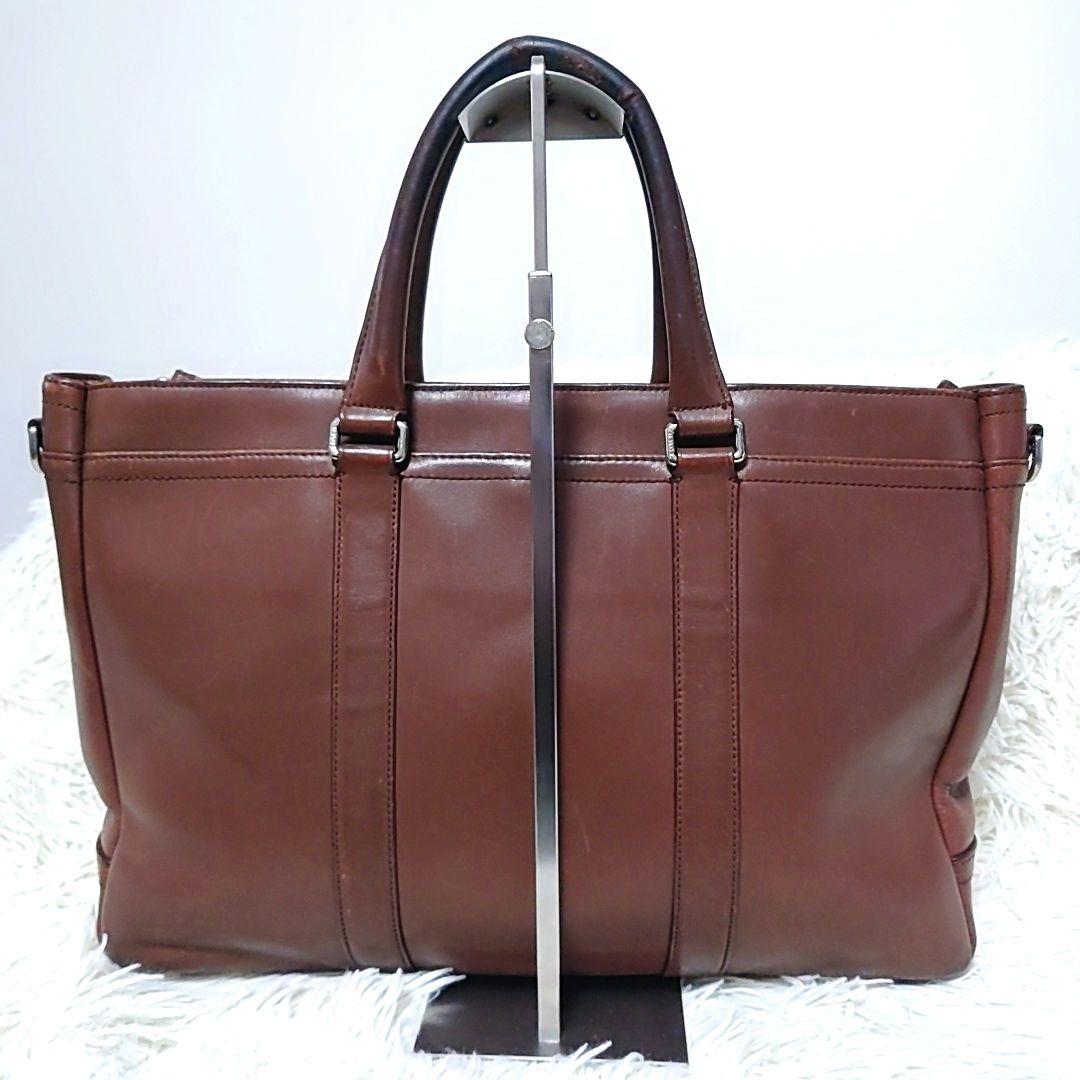 COACH ✨️ オールレザー ビジネスバッグ 2way 3層 ブラウン