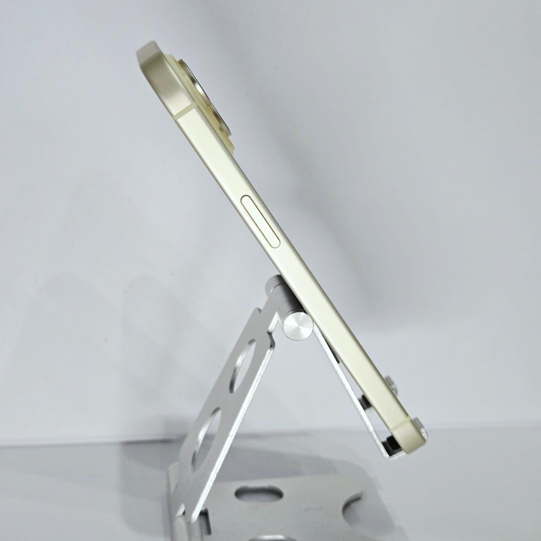 12 iPhone15 イエロー SIMフリー 極美品 BT87% 付属品完備