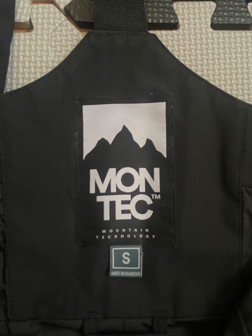 MONTEC スキー スノーボード ビブパンツ Sサイズ　ブラック