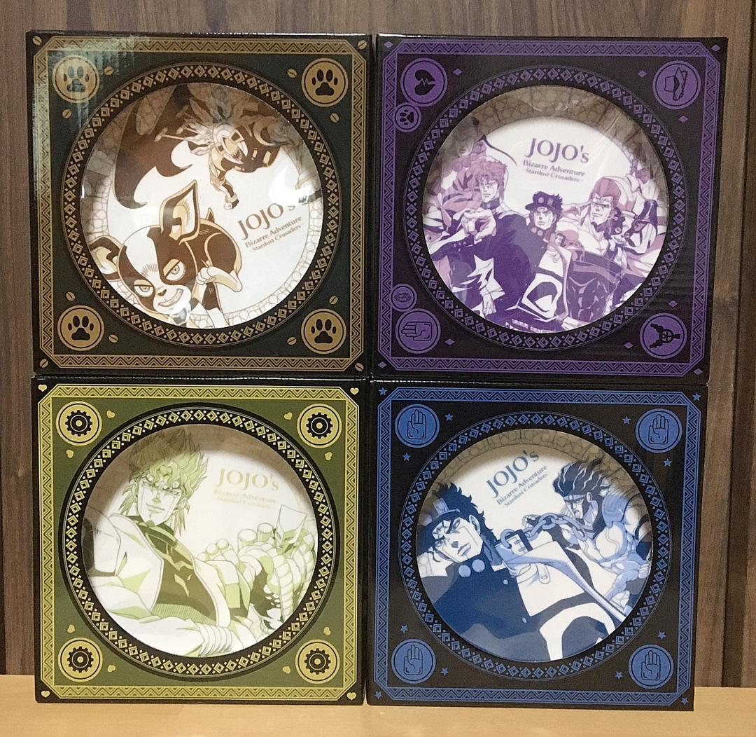 スシロー×ジョジョの奇妙な冒険コラボ限定プレート全４種＋トラベルステッカー全７種