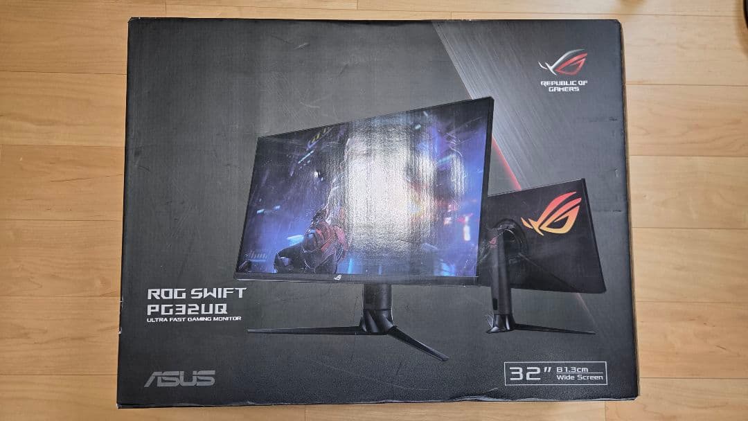 【カートコバーン】ASUS PG32UQ 32インチ 144Hz 4K