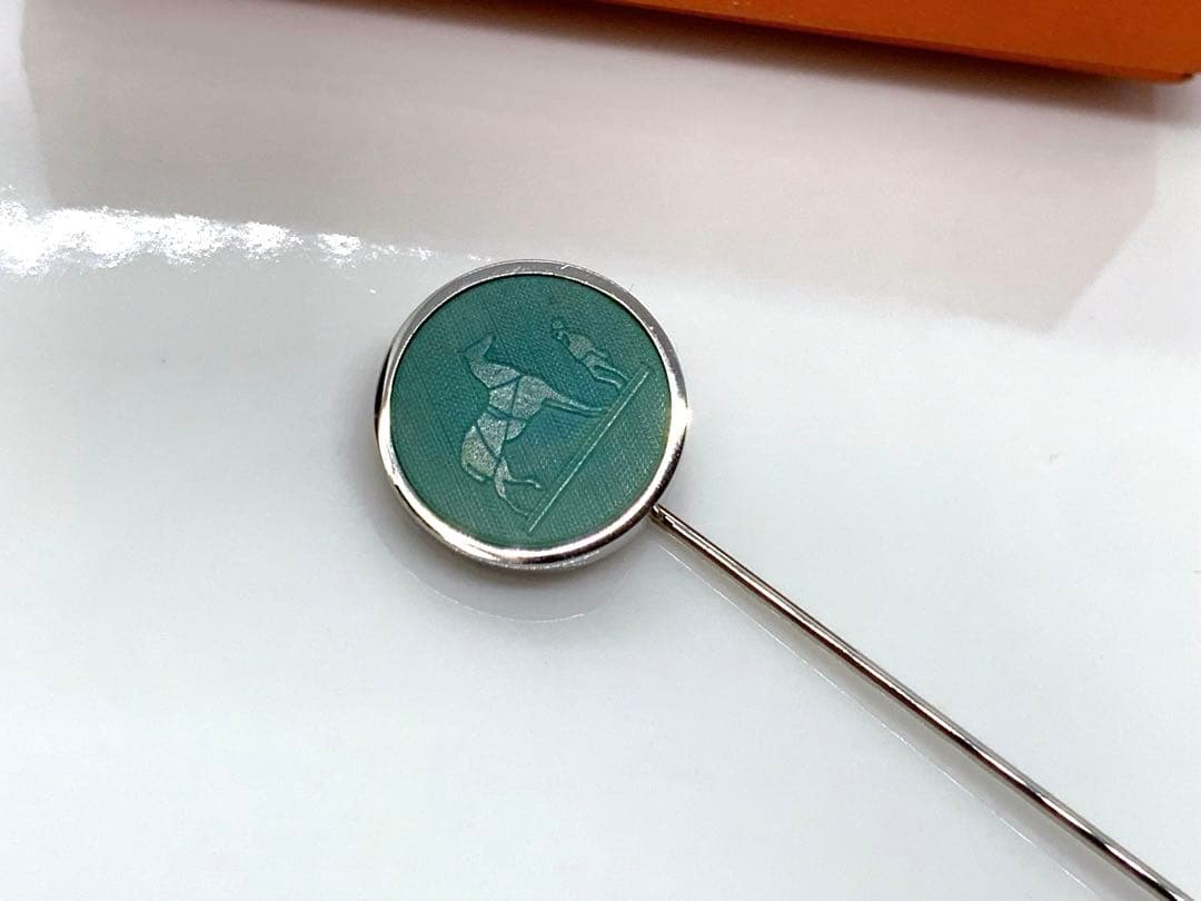 エルメス　コロゾ　ピンブローチ　美品