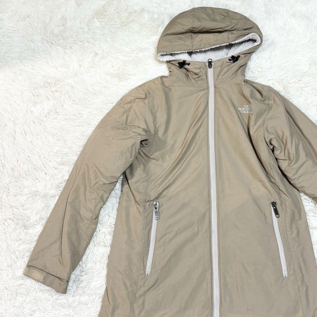 ノースフェイス 裏地ボア　コンパクトノマドコート NPW71402 ミドル丈