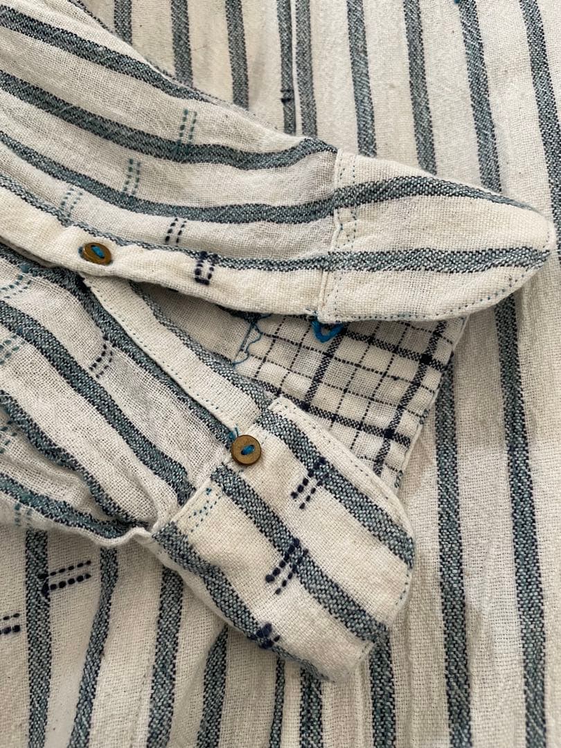 INJIRI インジリ 刺繍カディコットンロングブラウス