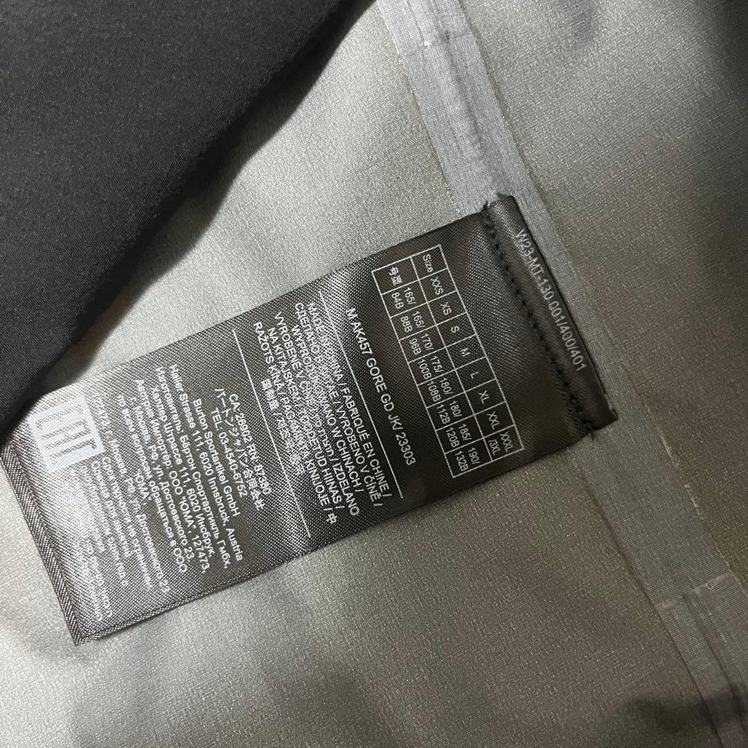 最高峰 AK457 BURTON AK ガイド true black バックロゴ