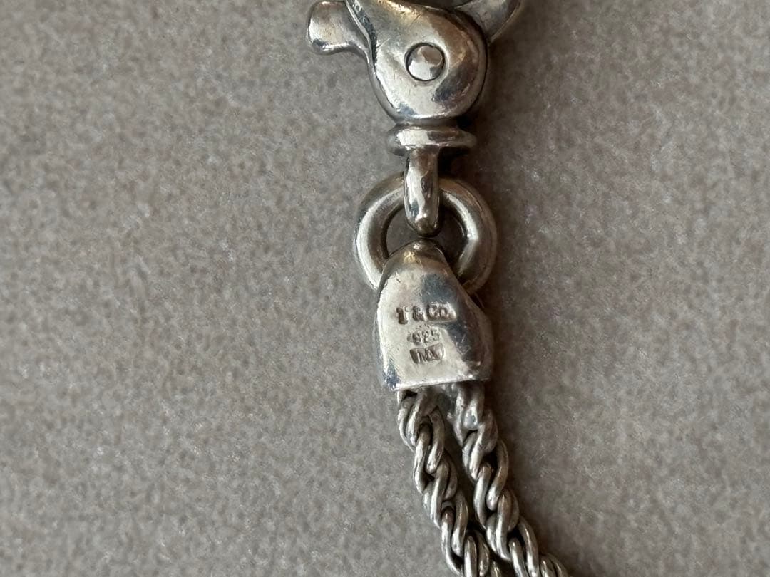 ティファニー　ダブルロープ　センターノットブレスレット