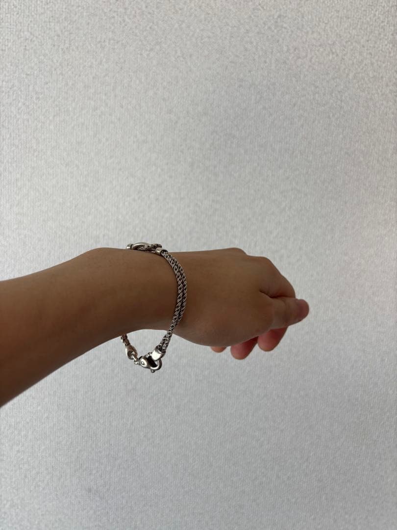 ティファニー　ダブルロープ　センターノットブレスレット