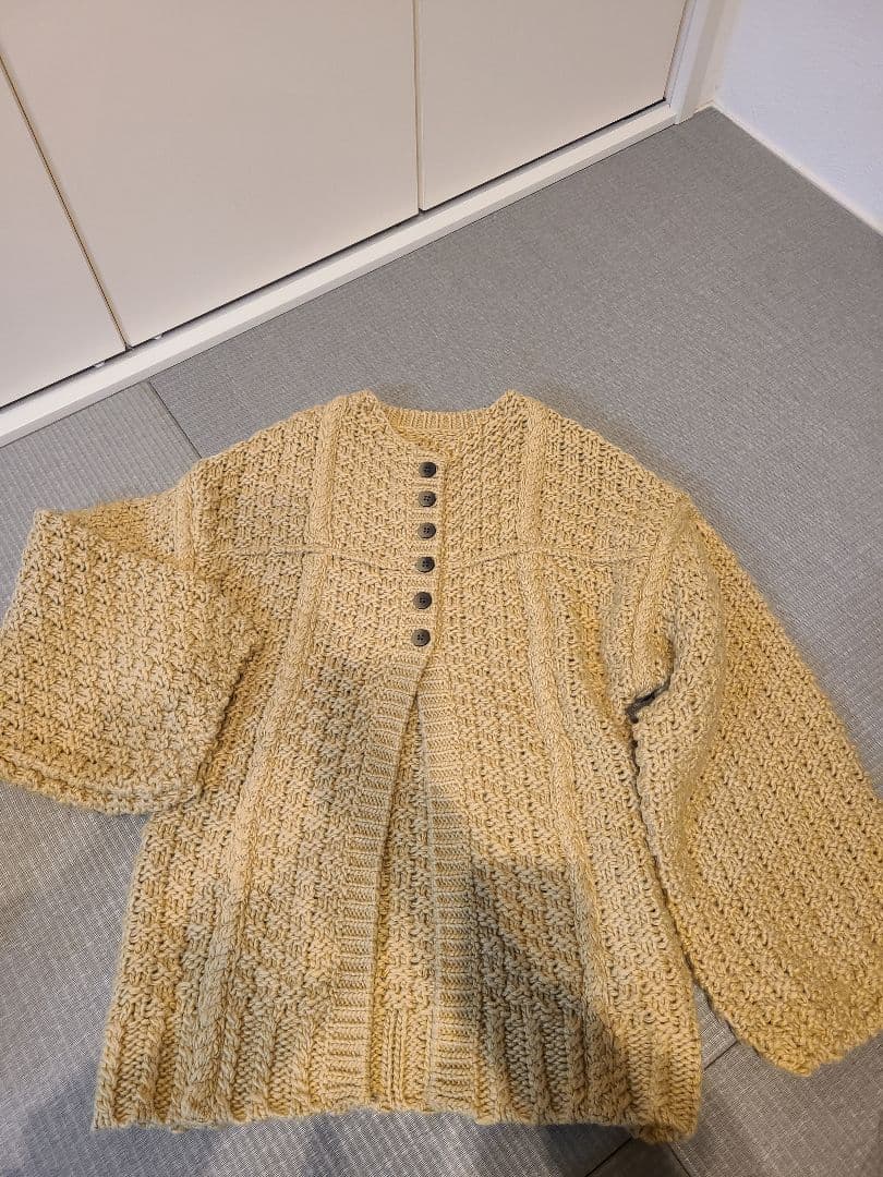 eaphi　HONEYCOMB KNIT CARDIGAN
